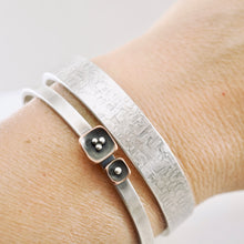 Load image into Gallery viewer, LS - Stackable Bark Textured X-Wide Cuff Bracelet 10x2 (SS) - LARGE