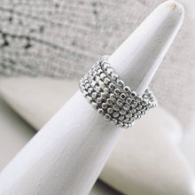 Load image into Gallery viewer, LS - Stackable Beaded Ring (Sterling)