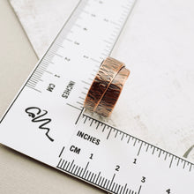 Load image into Gallery viewer, AM - Silvergrass Overlap Copper Ring - Size 7.5