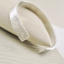 Load image into Gallery viewer, LS - Stackable Bark Textured X-Wide Cuff Bracelet 10x2 (SS) - LARGE