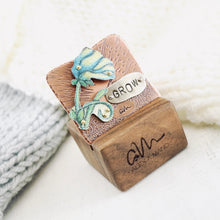 Load image into Gallery viewer, RH - GROW Brooch with Walnut Stand