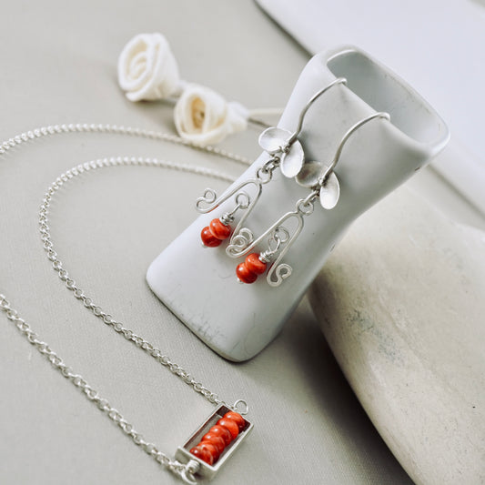 Spiny Oyster Ladybug Earrings