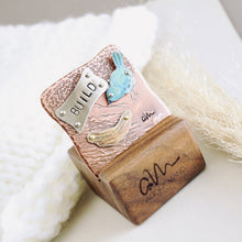 Load image into Gallery viewer, RH - BUILD Brooch with Walnut Stand