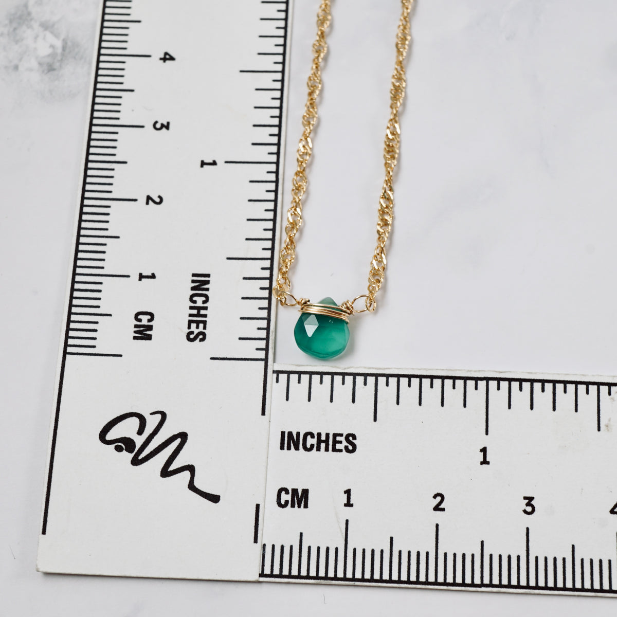 Petite Green Onyx Pendant