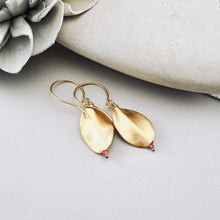 Load image into Gallery viewer, TN Smooth Twist Pink Tourmaline Earrings (Gold Vermeil)