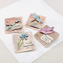 Load image into Gallery viewer, RH - DREAM BIG Brooch with Walnut Stand