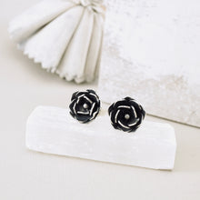 Load image into Gallery viewer, AM – Camellia Bloom Stud Earrings (SS)