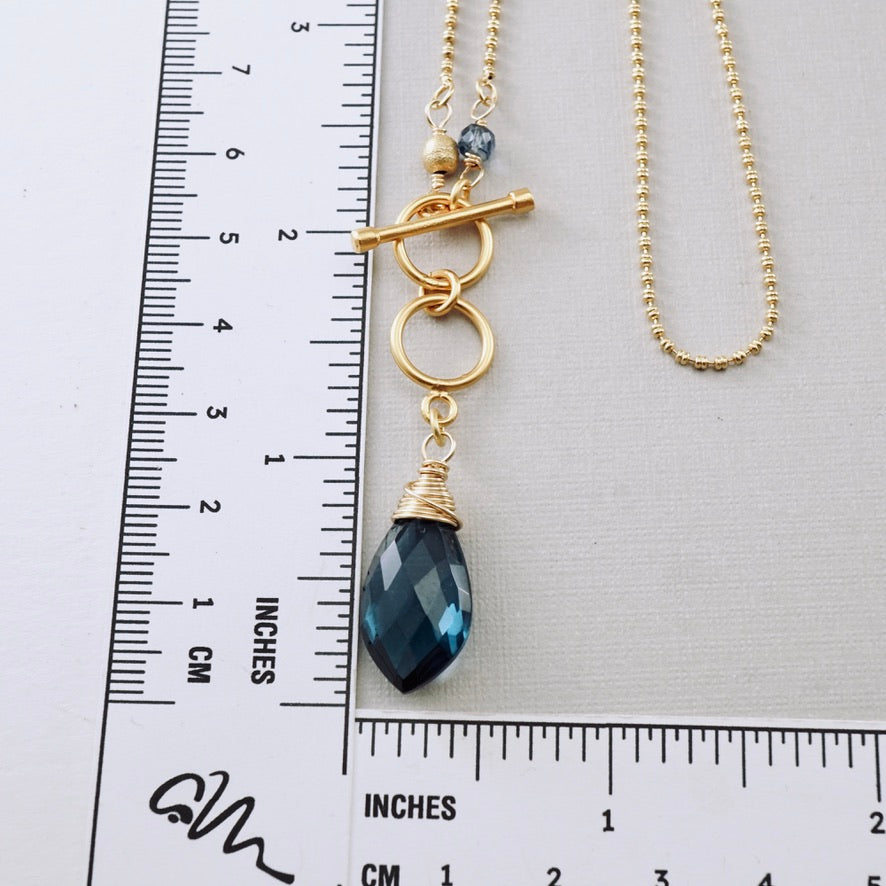 London Blue Hydro Drop Pendant