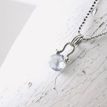 Load image into Gallery viewer, PS - Petite Swings Blue Topaz Drop Pendant (Sterling)