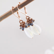 Load image into Gallery viewer, TN Opalite Lavender Earrings (Copper)