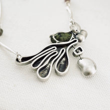 Load image into Gallery viewer, OK - Baby Tobasco Geode & Tourmaline Necklace (SS)