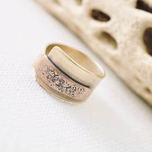 Load image into Gallery viewer, AM - Rings with a Voice - Sand Texture - Brass (Size 8)