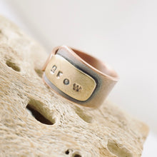 Load image into Gallery viewer, AM - Rings with a Voice - GROW - Copper (Size 7)
