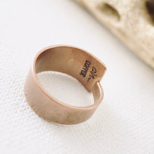 Load image into Gallery viewer, AM - Rings with a Voice  - WISH - Copper (Size 8.5)