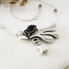 Load image into Gallery viewer, OK - Baby Tobasco Geode & Tourmaline Necklace (SS)