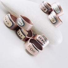 Load image into Gallery viewer, AM - Rings with a Voice  - WISH - Copper (Size 8.5)