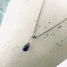 Load image into Gallery viewer, PS - Petite Swings Lapis Drop Pendant (Sterling Silver)