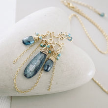 Load image into Gallery viewer, TN Royal Kyanite &amp; Turquoise Pendant (Gold-Filled)