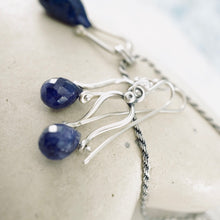 Load image into Gallery viewer, PS - Petite Swings Lapis Drop Pendant (Sterling Silver)