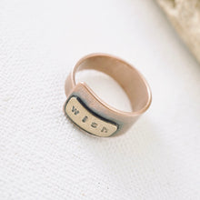 Load image into Gallery viewer, AM - Rings with a Voice  - WISH - Copper (Size 8.5)