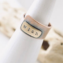 Load image into Gallery viewer, AM - Rings with a Voice  - WISH - Copper (Size 8.5)