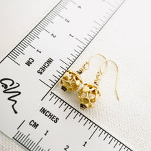 Load image into Gallery viewer, TN Vermeil Bead Earrings (GF)