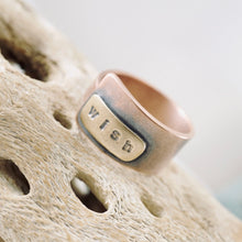 Load image into Gallery viewer, AM - Rings with a Voice  - WISH - Copper (Size 8.5)
