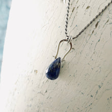 Load image into Gallery viewer, PS - Petite Swings Lapis Drop Pendant (Sterling Silver)