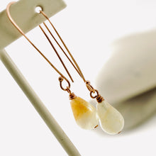 Load image into Gallery viewer, TN Aquamarine Drop Earrings (long)