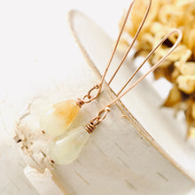 Load image into Gallery viewer, TN Aquamarine Drop Earrings (long)