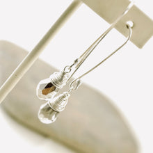 Load image into Gallery viewer, TN Smoky Crystal Drop Earrings - Sterling (Long)