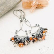Load image into Gallery viewer, TN Orange Blossom Cocktail Chandelier Earrings (SS)