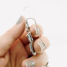 Load image into Gallery viewer, BG - Blue Opal Flower Pot Earrings (SS)