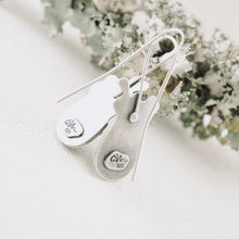 Load image into Gallery viewer, BG - Blue Opal Flower Pot Earrings (SS)