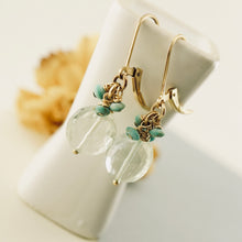 Load image into Gallery viewer, TN Aqua Turquoise Earrings (gold-filled)
