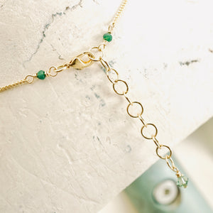 TN Green Amethyst Pendant Necklace (GF)