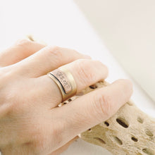 Load image into Gallery viewer, AM - Rings with a Voice - Sand Texture - Brass (Size 8)