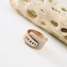 Load image into Gallery viewer, AM - Rings with a Voice  - SHARE - Copper (Size 7.5)