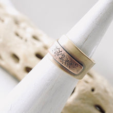 Load image into Gallery viewer, AM - Rings with a Voice - Sand Texture - Brass (Size 8)