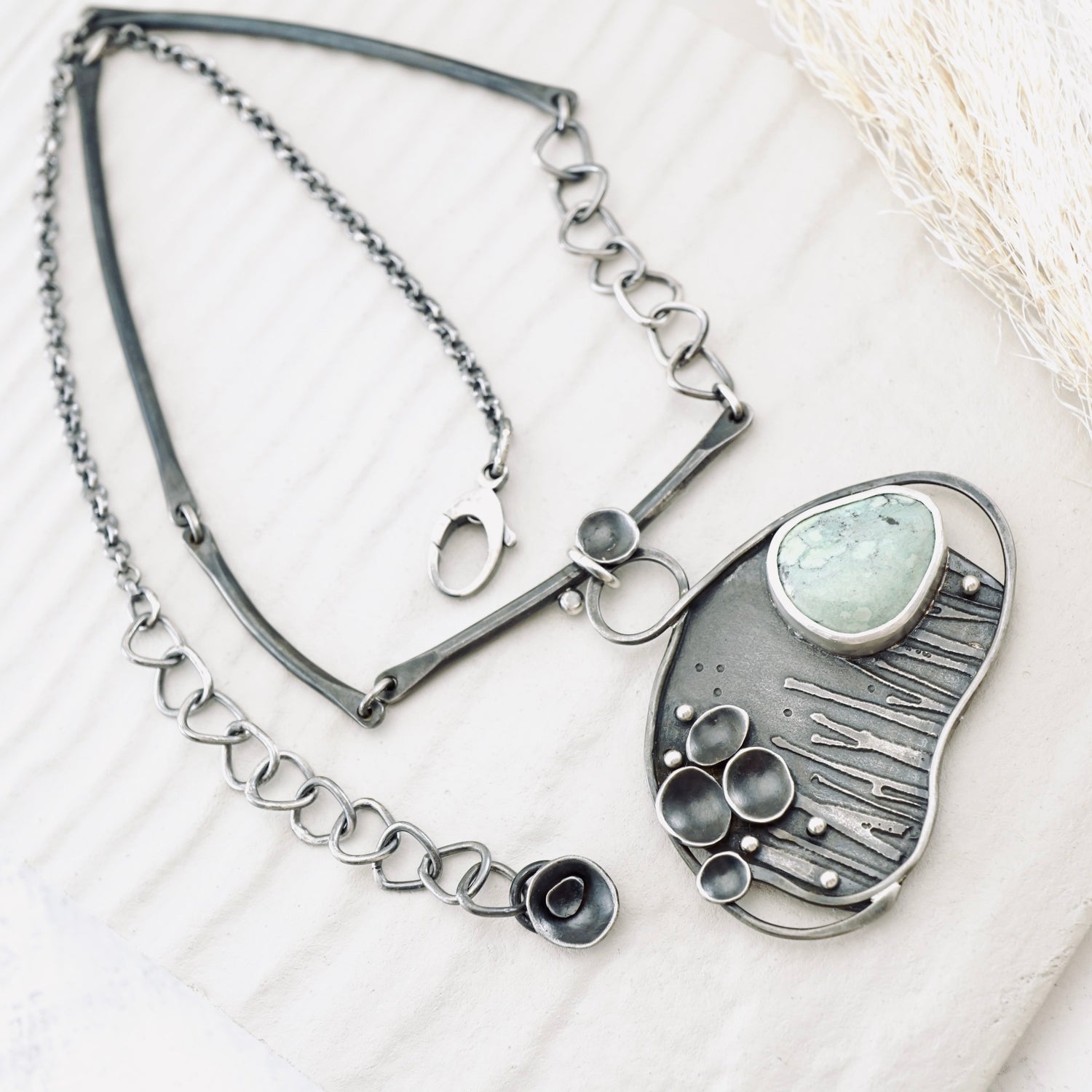 Handcrafted sterling silver necklace