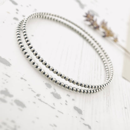 Stackable Beaded Bangle Bracelet