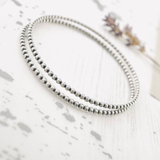 Stackable Beaded Bangle Bracelet