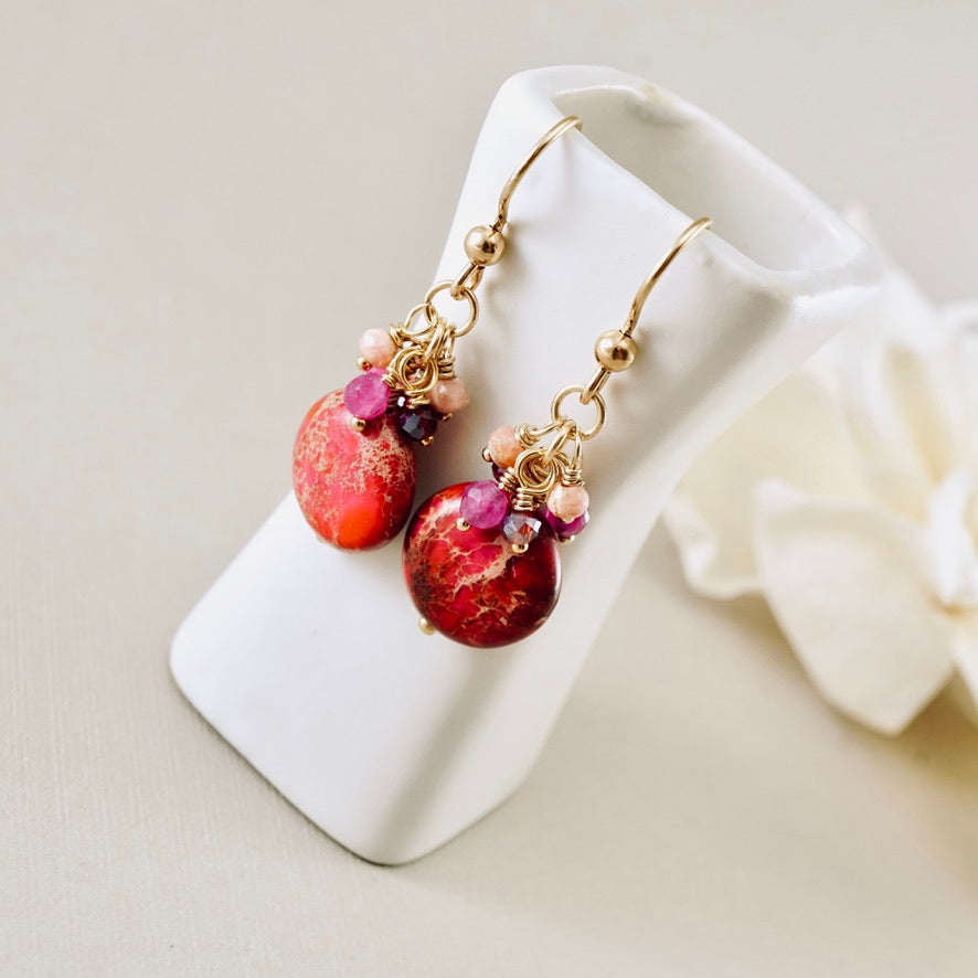 Berry Cluster Earrings