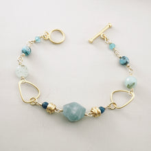 Load image into Gallery viewer, TN Amazonite &amp; Gold Bracelet (Gold Vermeil)