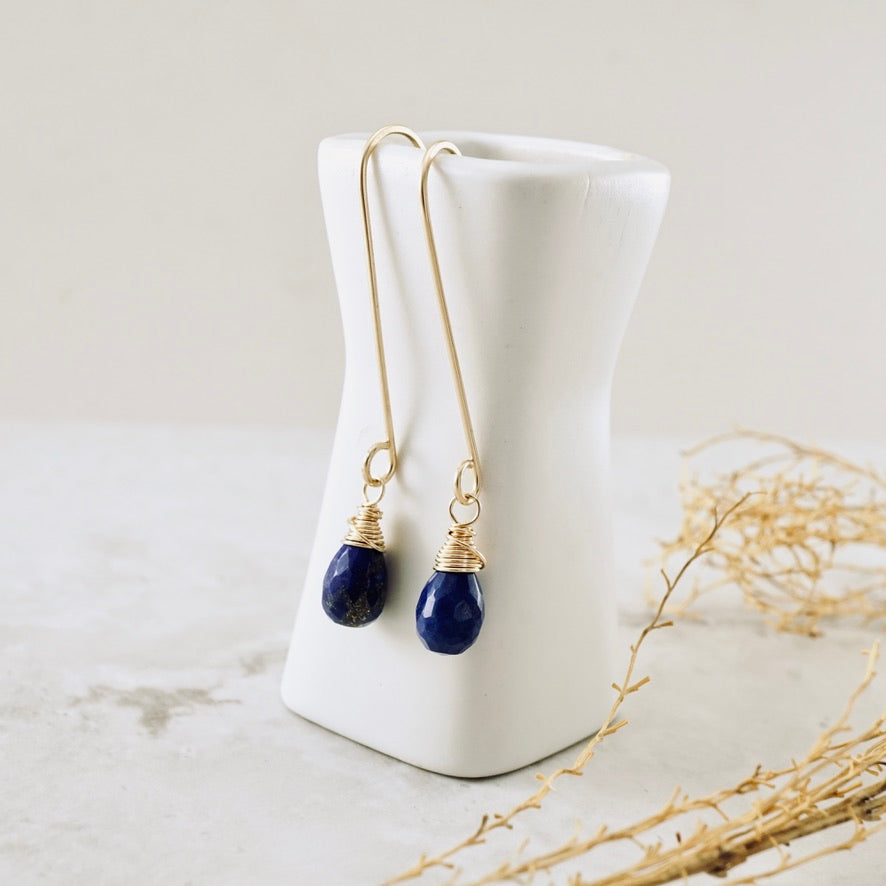 Lapis Drop Earrings