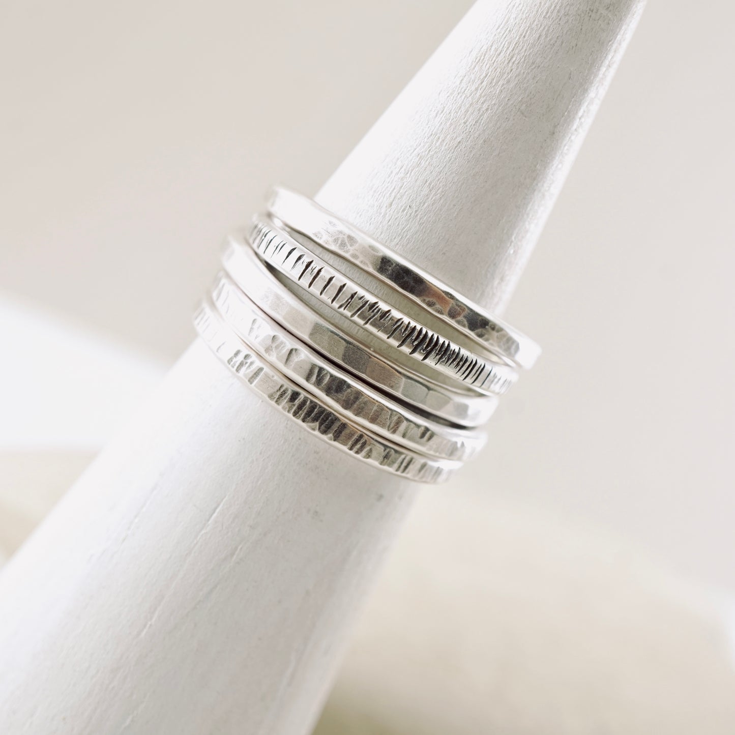 Stackable Textured Ring