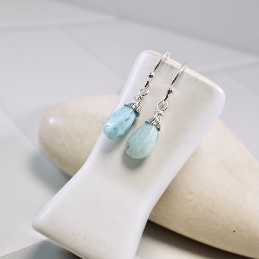 Larimar Drop Earrings