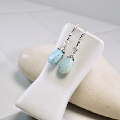 Larimar Drop Earrings