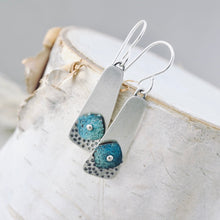 Load image into Gallery viewer, RH - Retro Petite Square Tapered Earrings (Turquoise &amp; Sky)