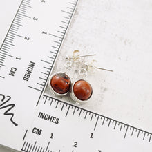 Load image into Gallery viewer, TN Red Jasper Orbit Earrings (SS)
